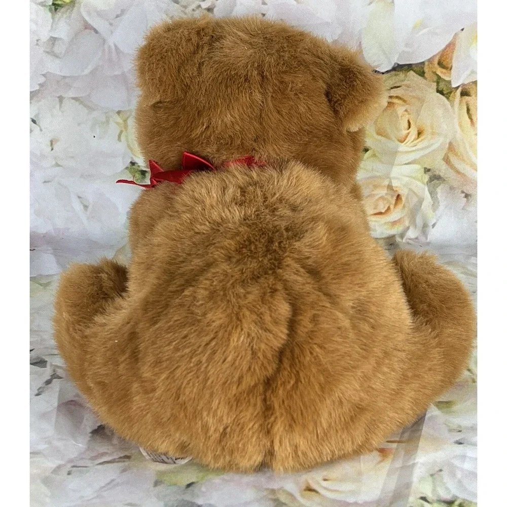 Dakin Teddy Bear Brown Stuffed Animal Plush Soft Applause Toy Laying Down